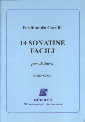 CARULLI Ferdinando (1770-1841 Italia)<br><br>Quattordici sonatine facili (Carfagna)