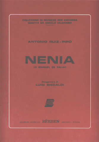 RUIZ PIPO Antonio (1934- Espa�a)<br><br>Nenia (Biscaldi)