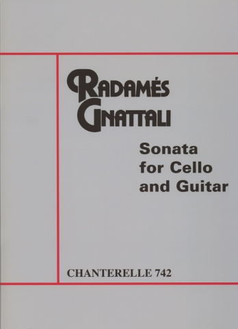 GNATALLI Radames (1906-1988 Brasil)<br><br>Sonata para cello y guitarra