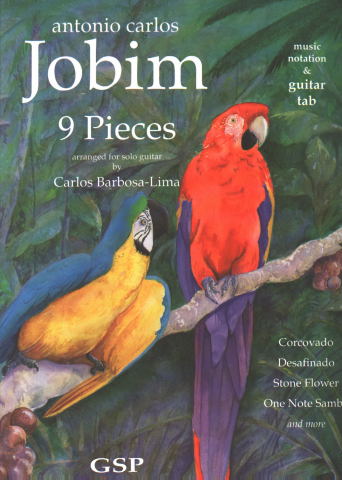 JOBIM Antonio Carlos (1927-1994 Brasil)<br><br>9 Pieces [notacion standard y tablatura] (Barbosa-Lima)